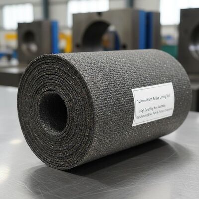 Rotolo di guarnizione freno larghezza 100mm alta durabilità senza amianto adatto per la produzione di pastiglie freno e componenti di attrito