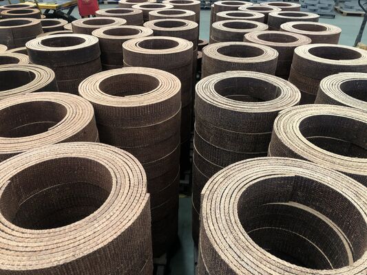 Rivestimento di frizione industriale tessuto con fili di ottone Resina Materiale tessuto di rivestimento dei freni