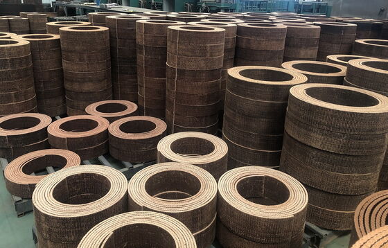 Rivestimento di frizione industriale tessuto con fili di ottone Resina Materiale tessuto di rivestimento dei freni