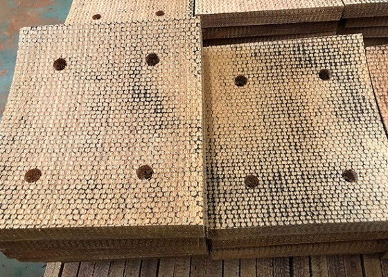 Blocco freno intrecciato rinforzato con filo di rame, blocco freno in ottone per perforazione di pozzi petroliferi