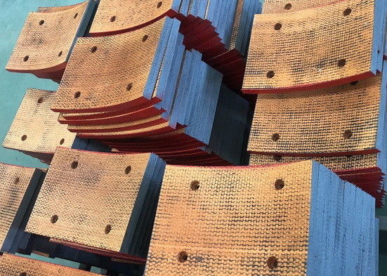 Macchine per la perforazione Resina Friction Brake Pads Non Asbestos Tessuto Brakes Block Material