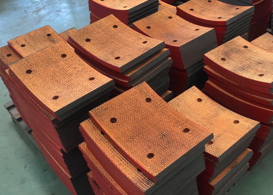 Blocchi di freno tessuti ad alte prestazioni Pastiglie di freno Rivestimenti di attrito Rivestimento di freno tessuto
